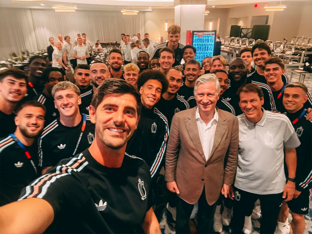 'You must win': King Philippe visits Red Devils in LA ahead of quarter-final against Spain