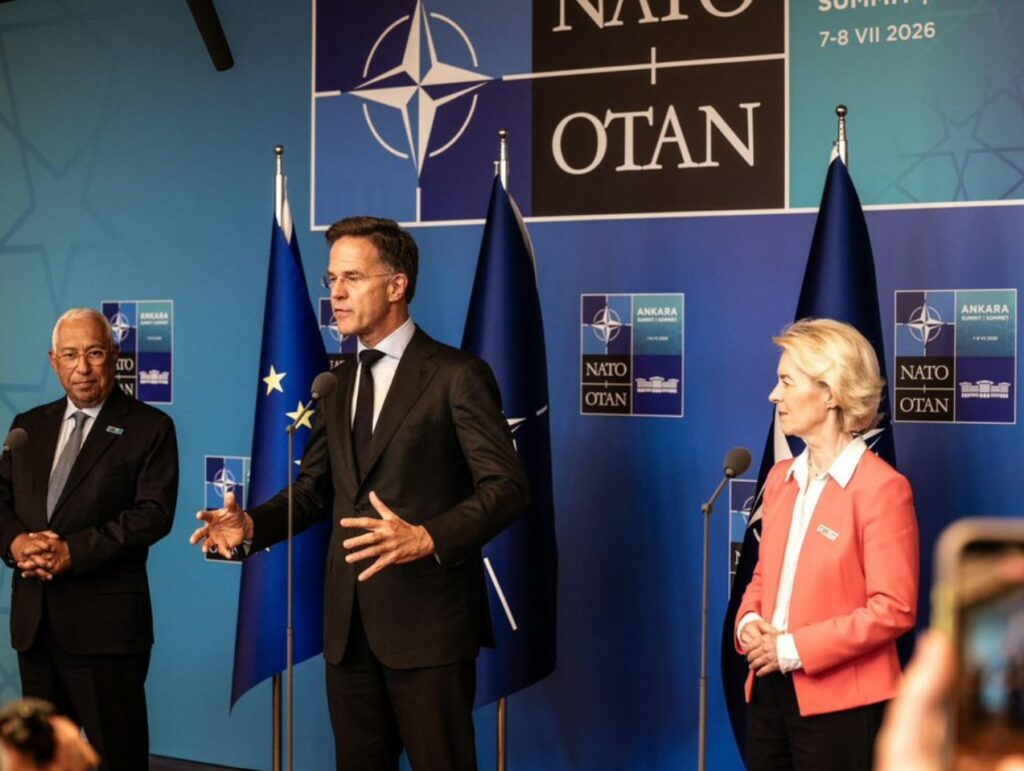 Von der Leyen links defence investment to NATO goals, unveils Kyiv partnership