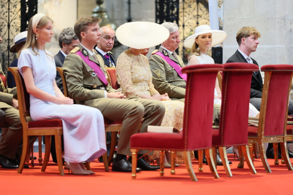 Belgian royal family attend the Te Deum service in Brussels