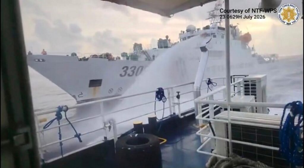 Chinese carries out military exercises near reef disputed with Philippines