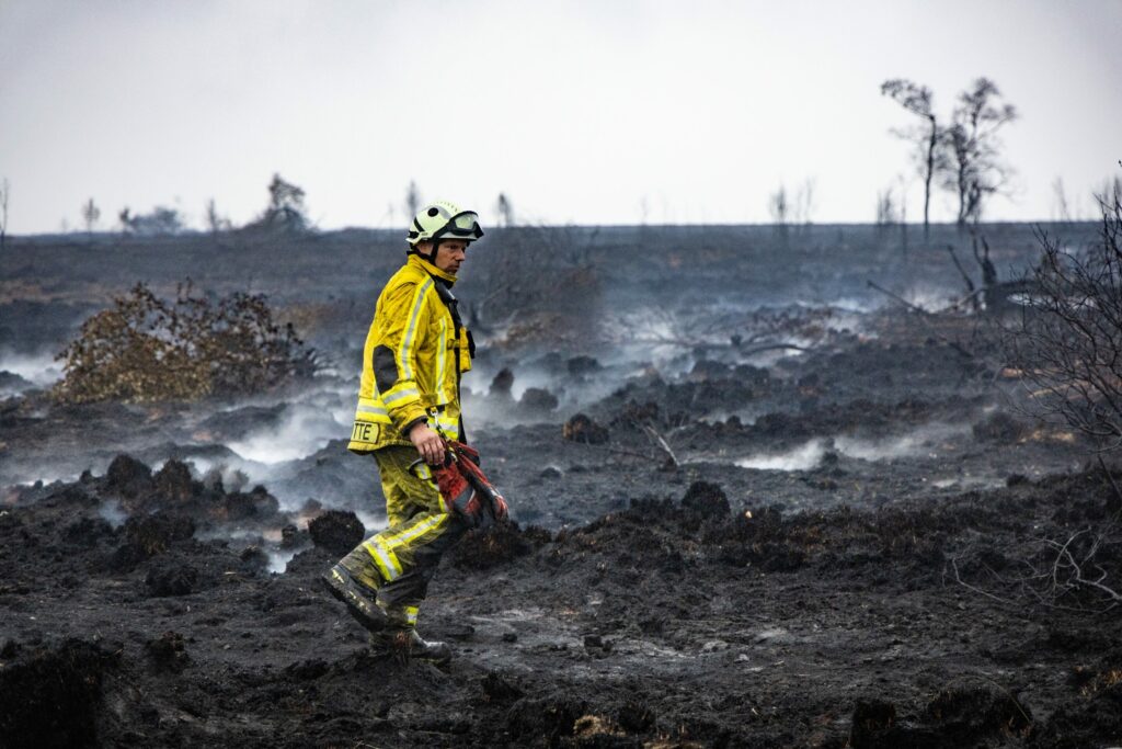 Calls for donations to restore High Fens as operation to extinguish wildfire continues