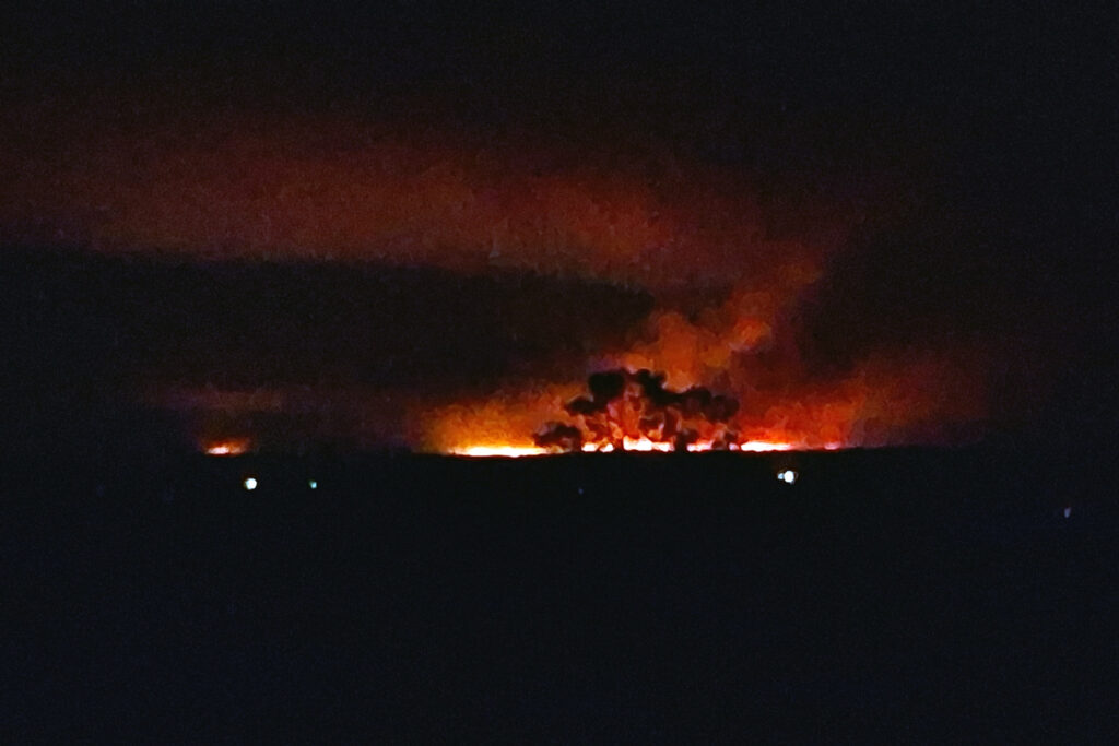 Defence sends fire engines to battle wildfire in nature reserve