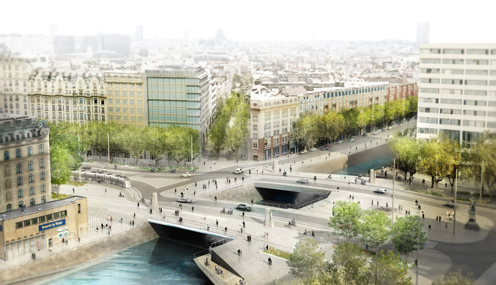 Major milestone planned in redevelopment of Place Sainctelette this Saturday