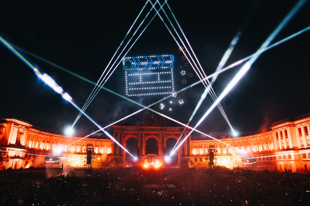 Fireworks display replaced by drone show amid fire risk in Wallonia