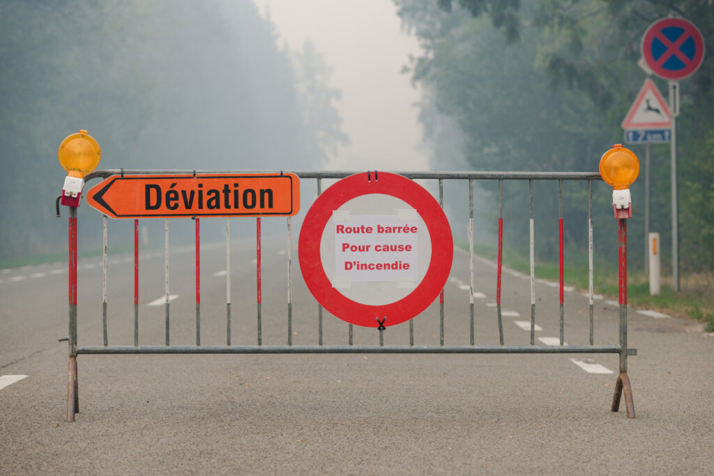 High Fens: Several roads remain closed to traffic due to wildfire