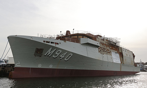 Belgian navy receives second new mine hunter