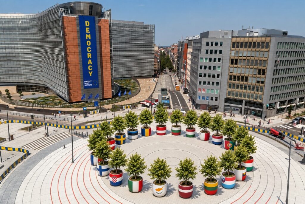 Brussels MP wants 27 trees to cool off Schuman's 'frying pan'