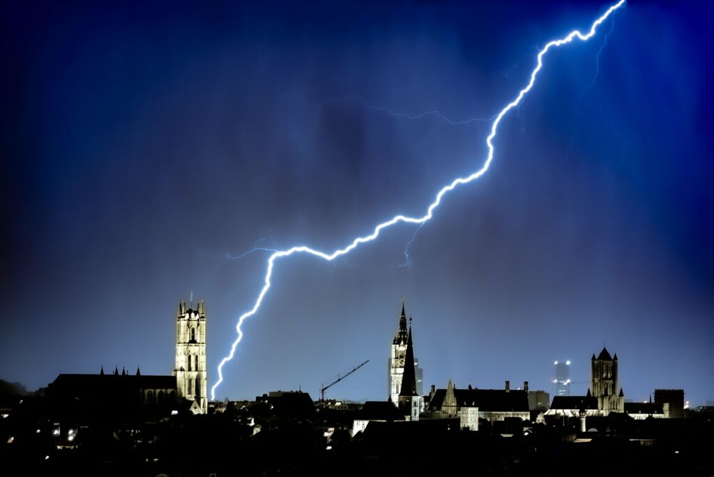 Possible thunderstorms across Belgium on Wednesday