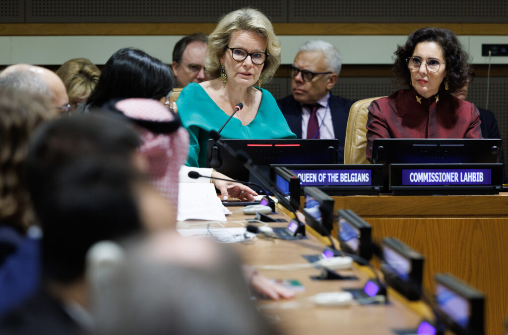 Queen Mathilde issues plea for human dignity in times of war