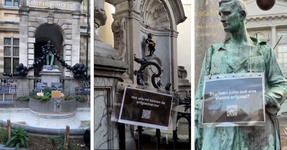 Belgian heritage sector stages overnight protest against €47 million cuts