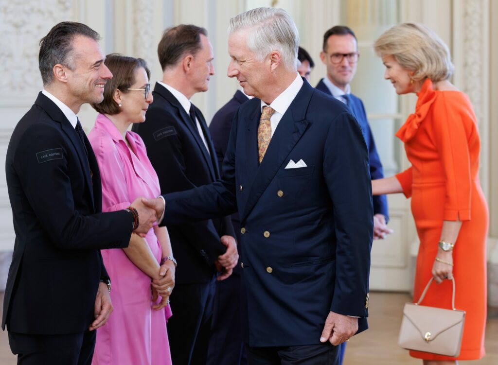 King and Queen honour 70 top athletes at Laeken Castle