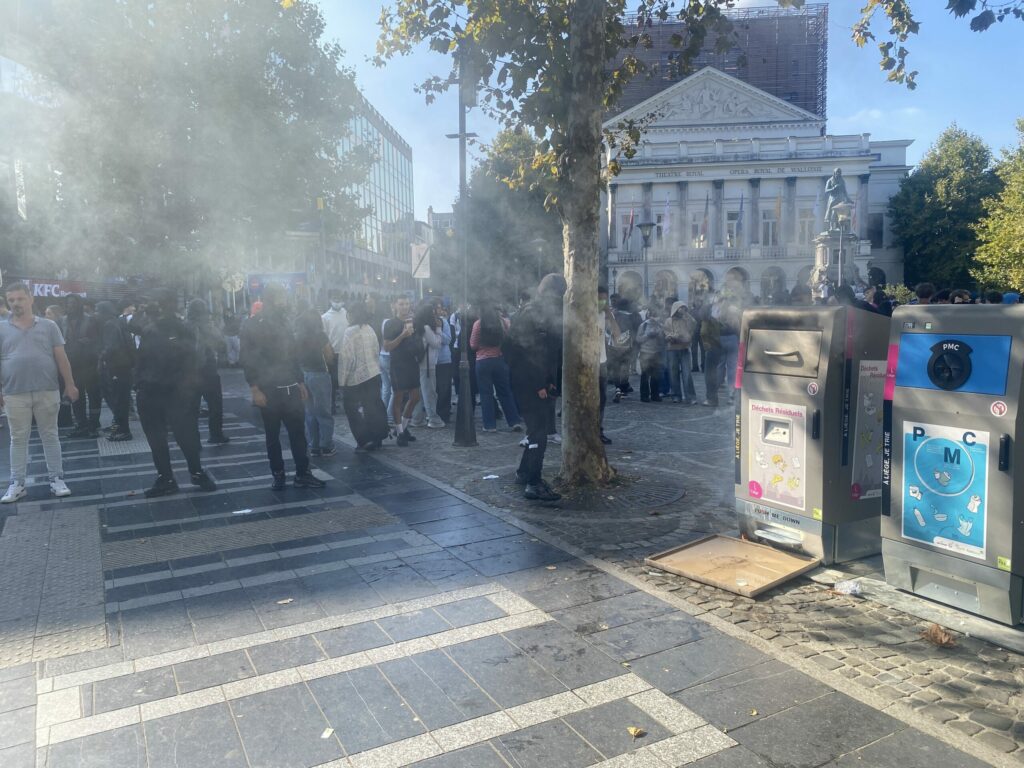 Sixteen arrested as student protests in Liège turn violent