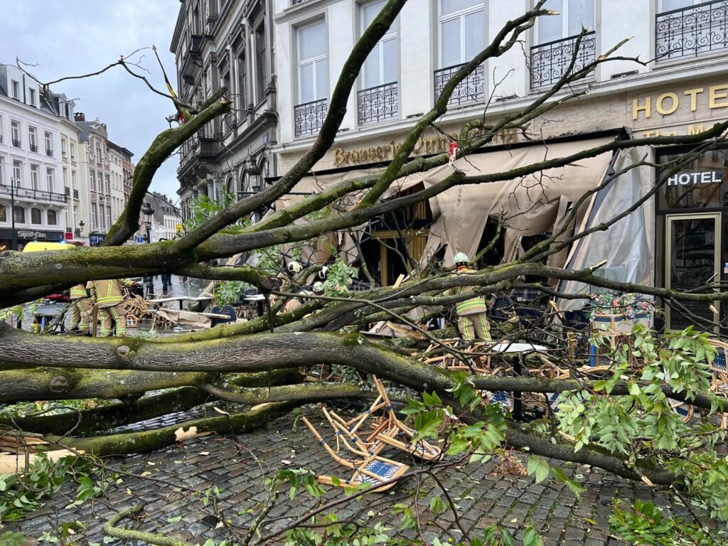 Storm Austen: Four injured in Brussels as orange alert is extended to capital